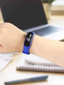 兒童觸控式螢幕電子錶 - 黑色 - 查看 2