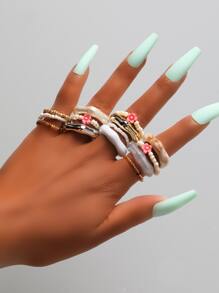 14 chiếc vòng trang trí hoa - Nhiều màu - Xem 1