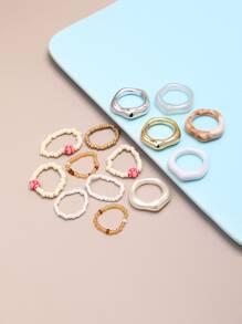 14 chiếc vòng trang trí hoa - Nhiều màu - Xem 2