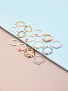 14 chiếc vòng trang trí hoa - Nhiều màu - Xem 4