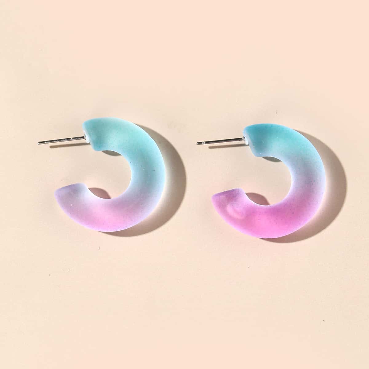

Flower Stud Earrings, Multicolor