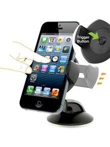 吸盤式手機車載支架 - 黑色 - 查看 4