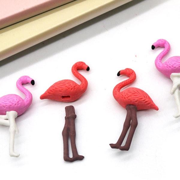 

1pc Flamingo Shaped Random Eraser, Multicolor