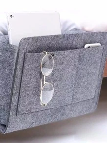 1pc Bedside Hanging Felt Storage Bag