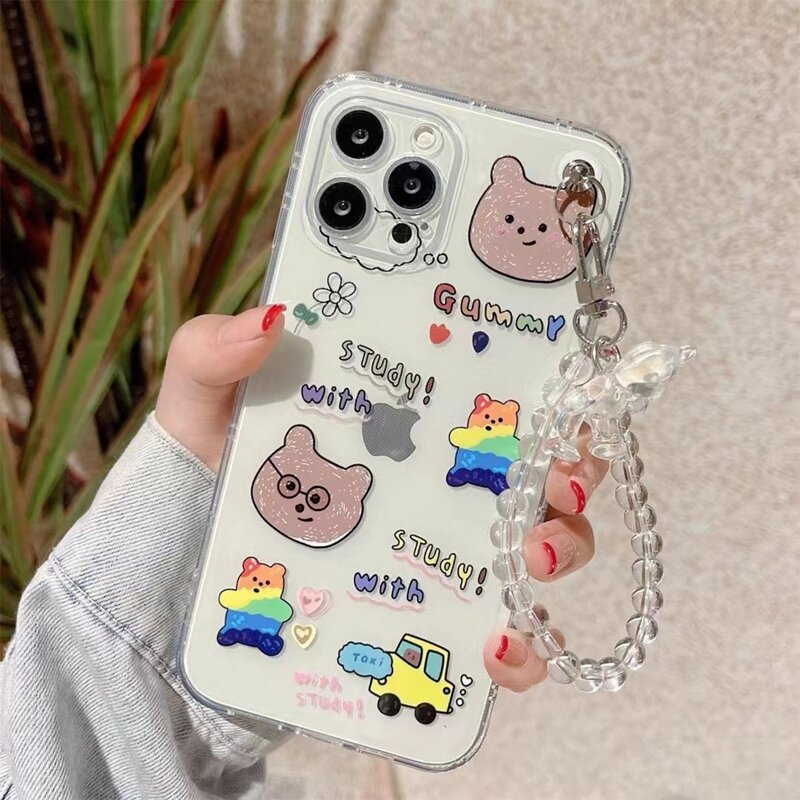 

Cartoon Bear Phone Case, Multicolor