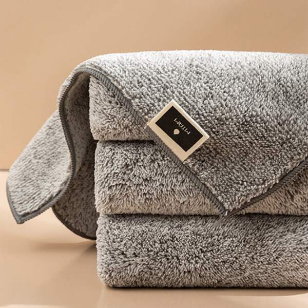 

1pc Absorbent Cleaning Rag, Grey