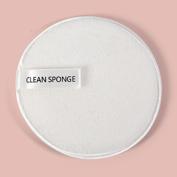 

1pc Lazy Makeup Remover Puff, White