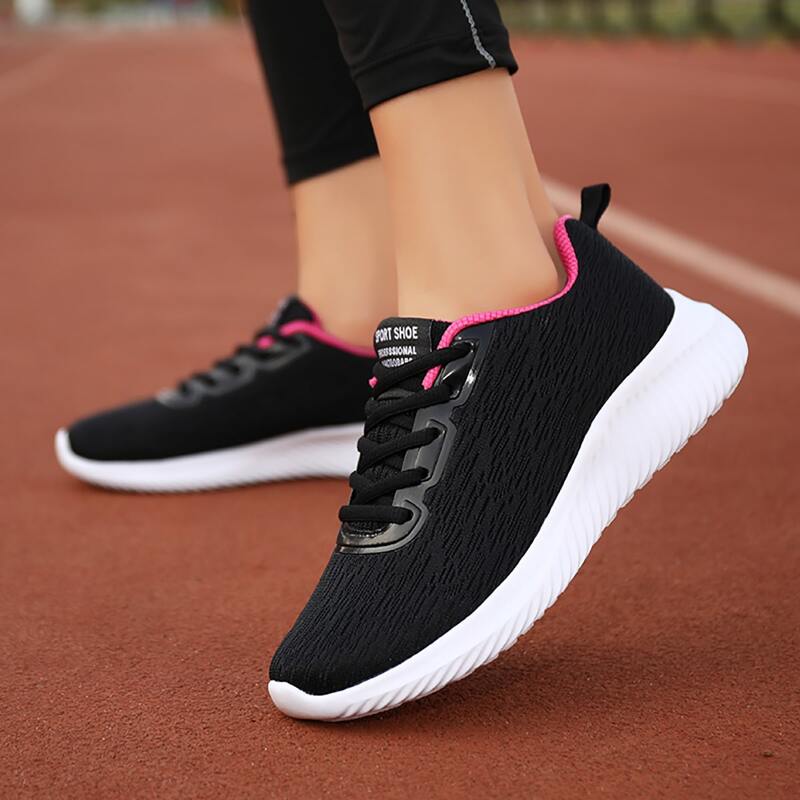 

Lace Up Front Sneakers, Black