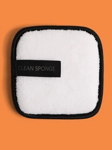 MAANGE 1 件装卸妆粉扑，柔软亲肤面巾，清洁工具，方便旅行携带 - 白色 - 查看 1