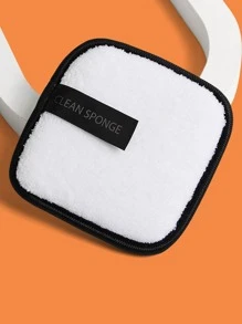 MAANGE 1 件装卸妆粉扑，柔软亲肤面巾，清洁工具，方便旅行携带 - 白色 - 查看 2