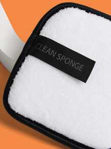 MAANGE 1 件装卸妆粉扑，柔软亲肤面巾，清洁工具，方便旅行携带 - 白色 - 查看 3