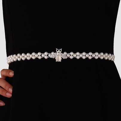 Faux Pearl Decor Belt