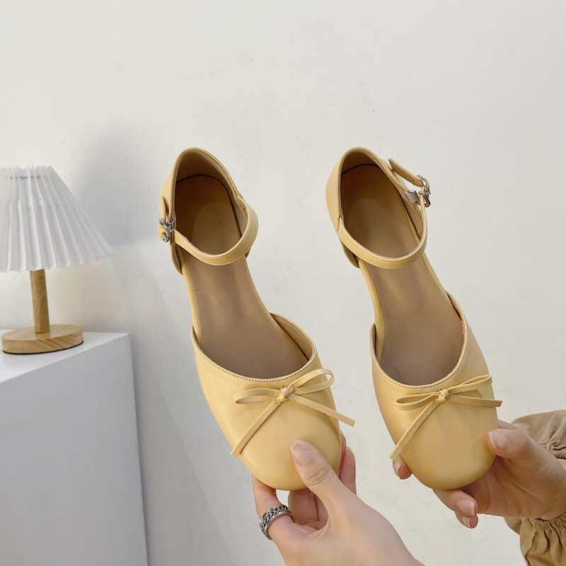 

Bow Decor Flats, Yellow