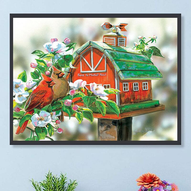 

Bird Pattern DIY Diamond Painting Without Frame, Multicolor