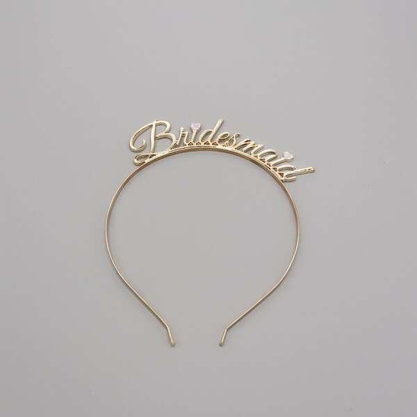 

Letter Decor Hair Hoop, Gold