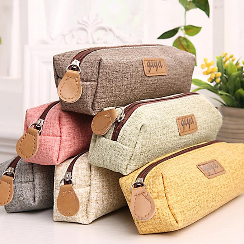 

1pc Random Color Pencil Case, Multicolor