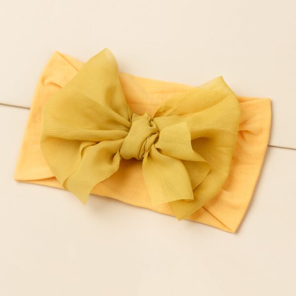 

Baby Bow Decor Hair Band, Yellow