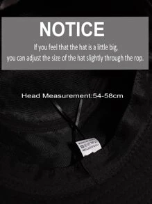 Sombrero cubo con estampado - Negro - Ver 4