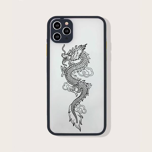 

Чехол для телефона с китайским драконом, Чёрный