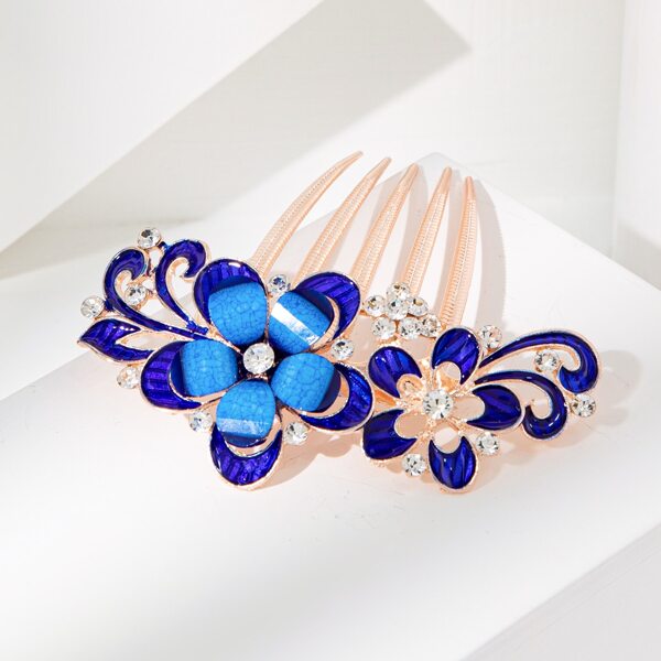 

Rhinestone Flower Decor Hair Pin, Blue