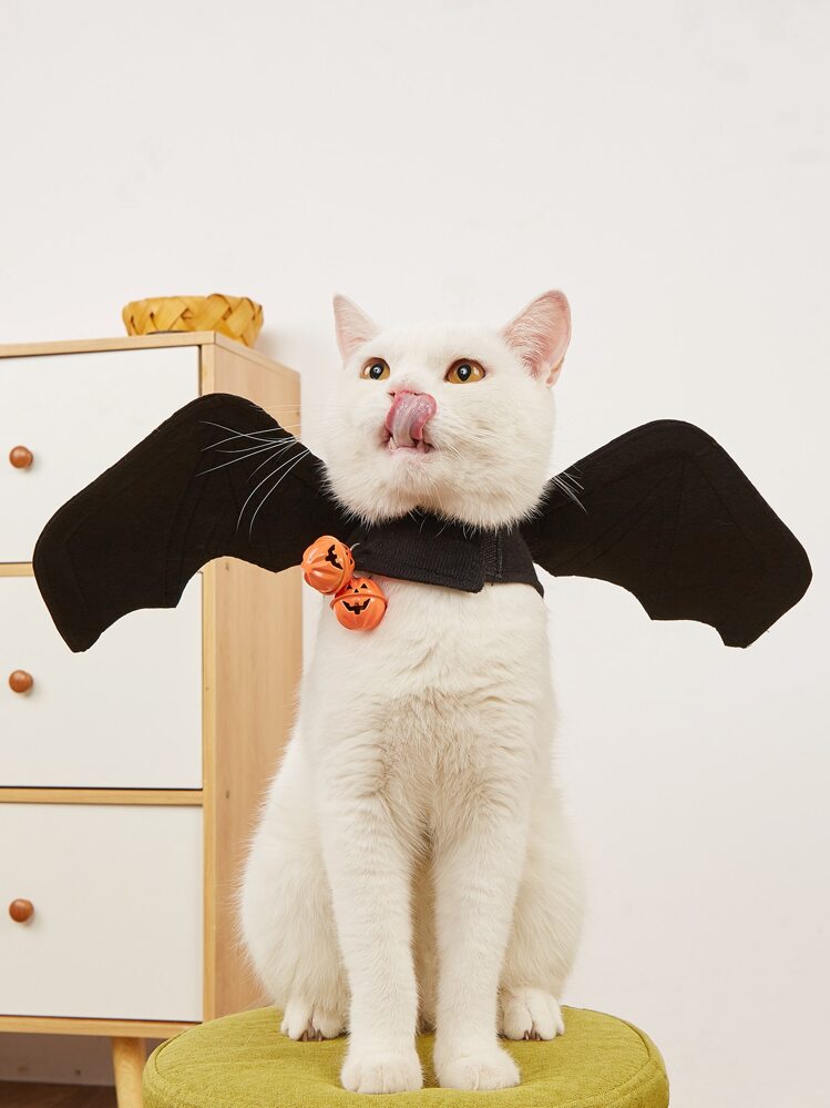 Halloween Bat Design Pet Costume Halloween Halloween Costumes - Black - View 1