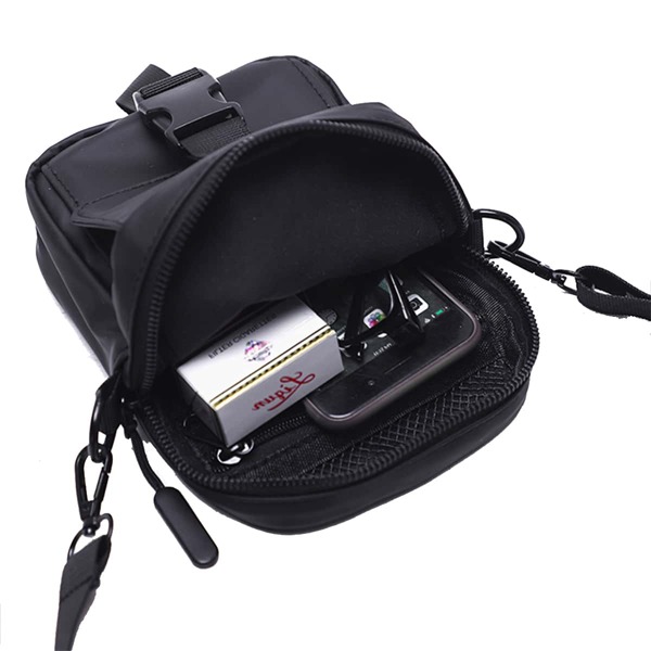 

Men Solid Backpack, Black