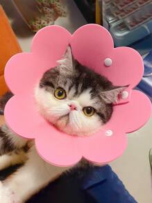 1 vòng cổ hình hoa thời Elizabeth, thích hợp cho mèo và chó nhỏ - Hồng - Xem 5