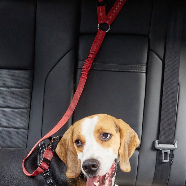 

1pc Pet Car Seat Belt, Red