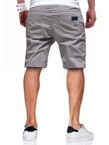 Manfinity Homme Shorts con bolsillo - Gris Claro - Ver 2