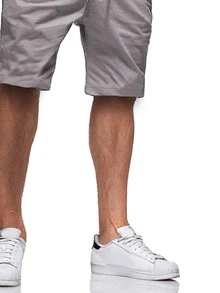 Manfinity Homme Shorts con bolsillo - Gris Claro - Ver 3