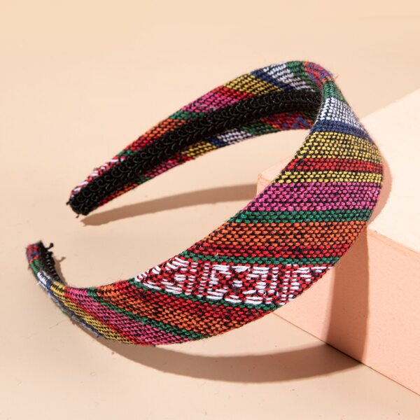 

Color Block Headband, Multicolor
