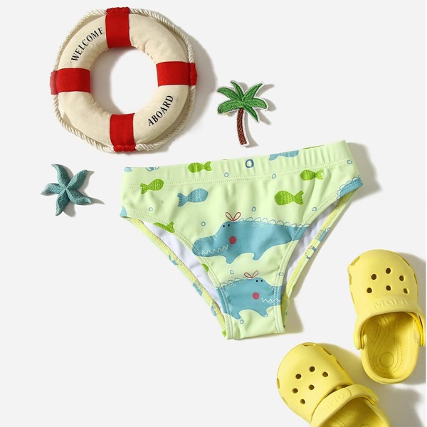 

Toddler Boys Cartoon Graphic Swim Bottom, Multicolor