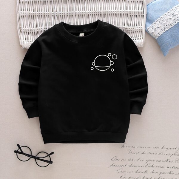 

Toddler Boys Dot Print Sweatshirt, Black