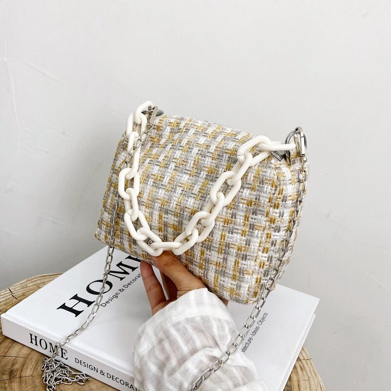 

Woven Chain Bag, Multicolor