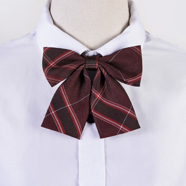 

Girls Plaid Bow Tie, Multicolor