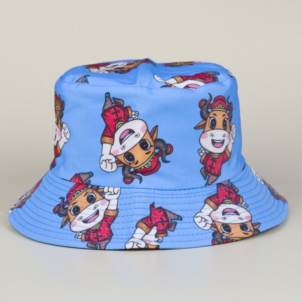 

Cartoon Graphic Bucket Hat, Multicolor