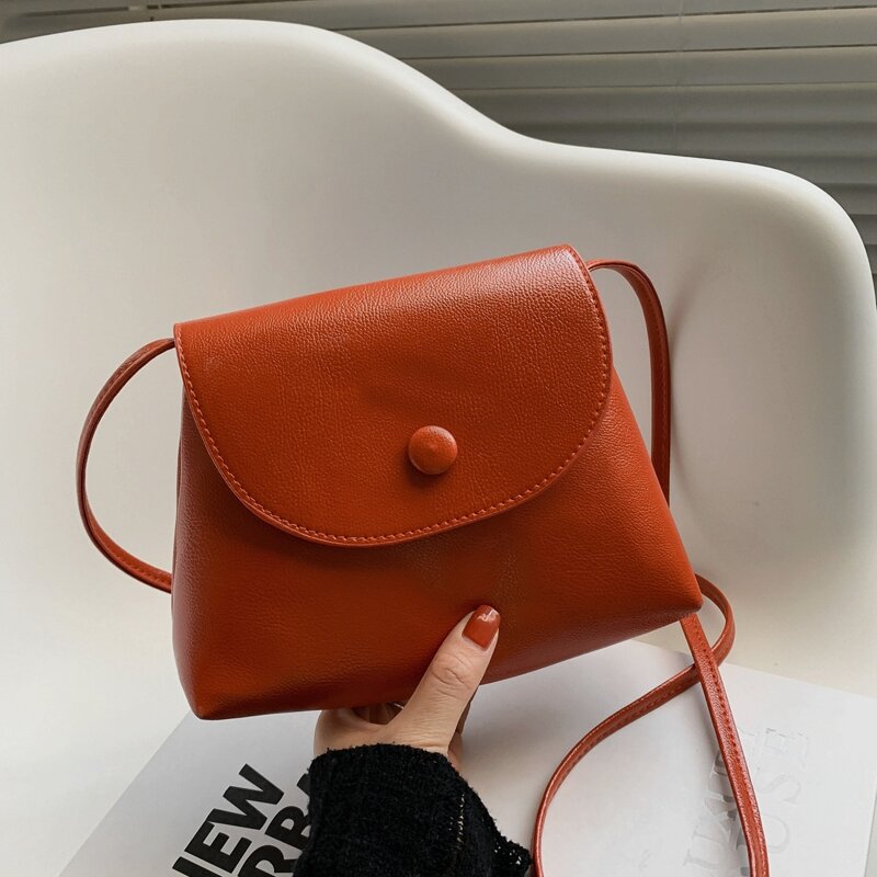 

Solid Crossbody Bag, Brown