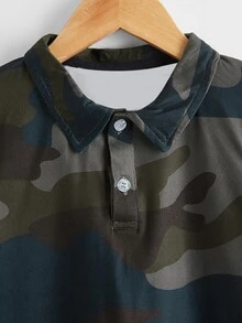男童迷彩Polo衫