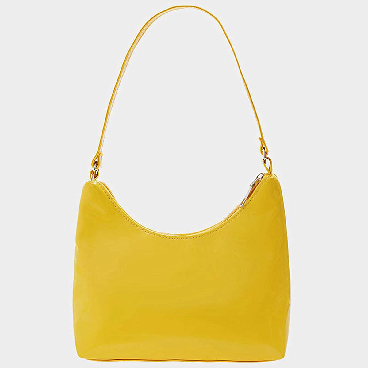 

Patent Leather Shoulder Bag, Yellow