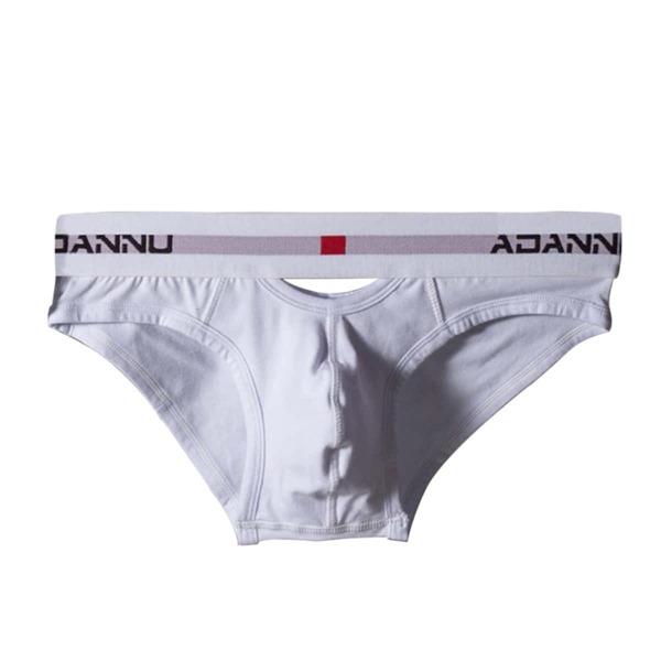 

Men Letter Tape Cut Out Brief, White