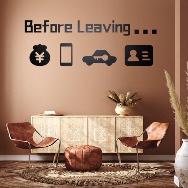 

1set Letter Graphic Wall Paper, Multicolor