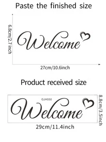 1 pieza Adhesivo de pared con gráfico de letra, calcomanía de arte de pared negra impermeable para decoración del hogar, adhesivos, calcomanía de pared, calcomanía de vinilo para decoraciones del hogar, artículos de decoración de primavera para refrescar su hogar, calcomanías de decoración de festivales, regalos de cumpleaños y graduación - Negro - Ver 2