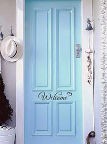 1 pieza Adhesivo de pared con gráfico de letra, calcomanía de arte de pared negra impermeable para decoración del hogar, adhesivos, calcomanía de pared, calcomanía de vinilo para decoraciones del hogar, artículos de decoración de primavera para refrescar su hogar, calcomanías de decoración de festivales, regalos de cumpleaños y graduación - Negro - Ver 3