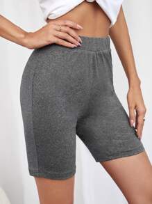 Shorts biker unicolor - Gris Oscuro - Ver 1