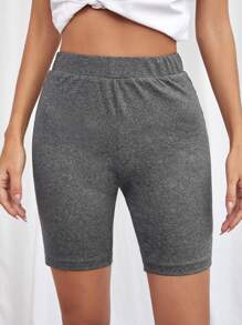 Shorts biker unicolor - Gris Oscuro - Ver 5