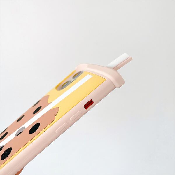 

Milk Tea Shaped Phone Case, Mocha brown