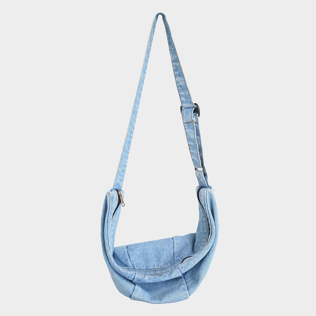 

Denim Crossbody Bag, Blue