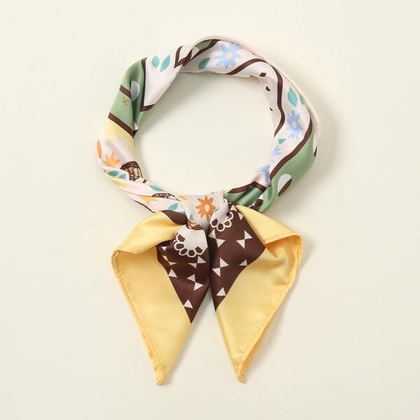 

Butterfly Print Bandana, Multicolor