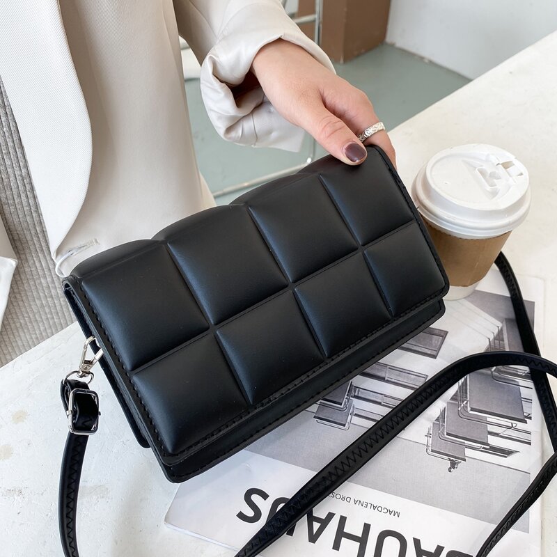 

Quilted Crossbody Bag, Black