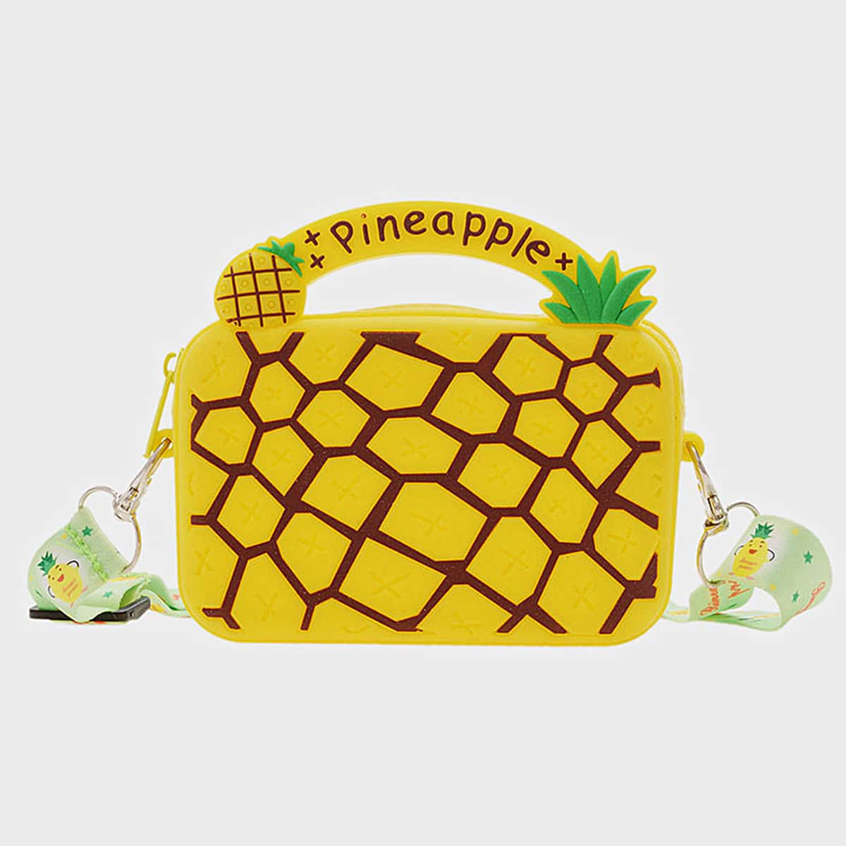 

Cartoon Print Crossbody Bag, Yellow